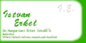 istvan erkel business card